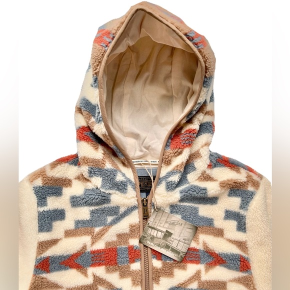 Pendleton Women’s Plush Fully Lined Fleece Jacket Hoodie Brand New - Picture 4 of 5